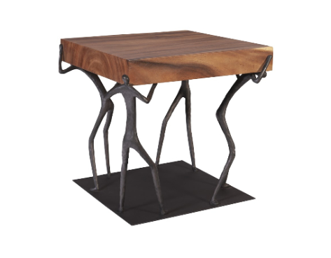 STICK FIGURE SIDE TABLE 24X24X20