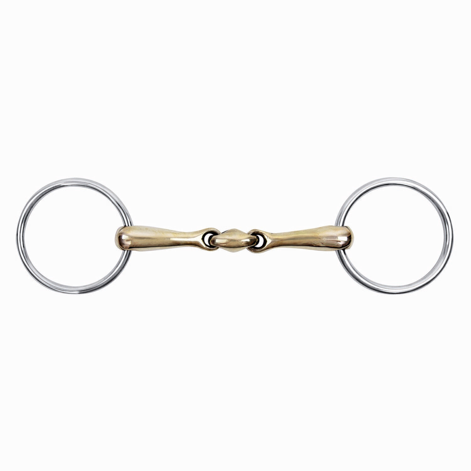 Ensemble de morsures de cheval en acier inoxydable - D -Rring Snaffle