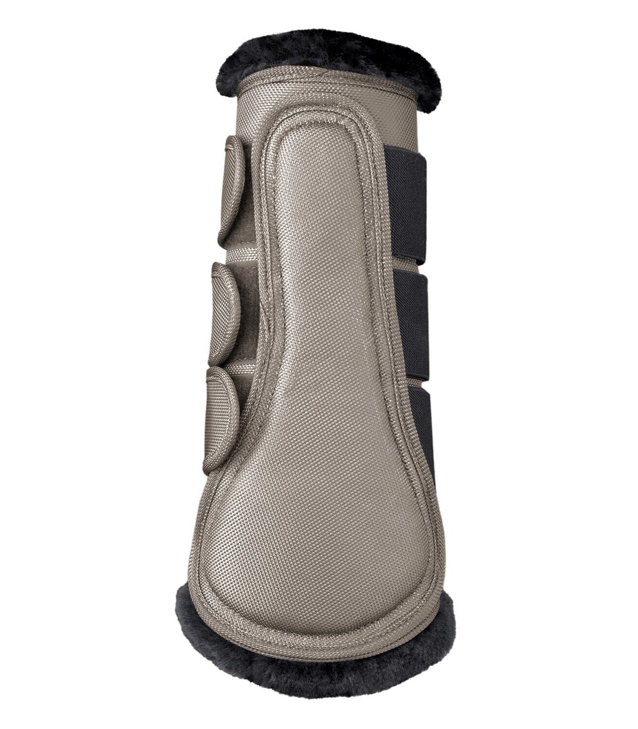Demi-guêtres Extensibles Brogini - Taille Petit Adulte, Noir, Cuir Synthétique, Neuves Avec étiquettes