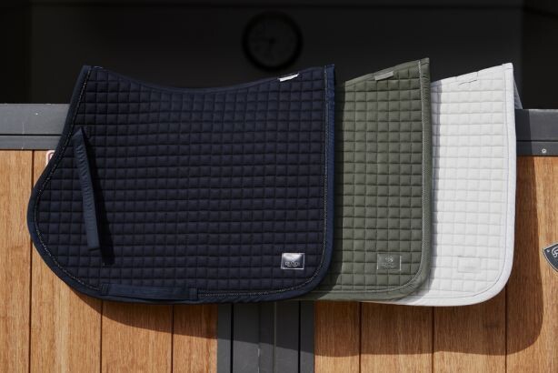 Eskadron Tapis de selle Coton uni, blanc main image 1