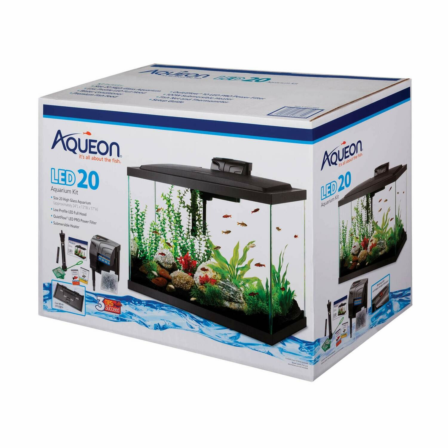 AQUEON 20 GALLON LED AQUARIUM KIT