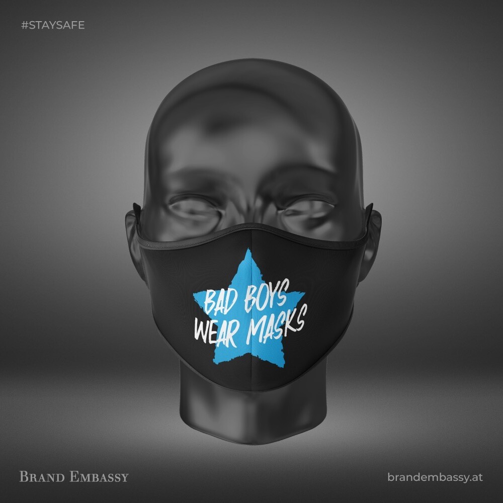 BAD BOYS WEAR MASKS STAR MEHRWEG SCHUTZMASKEN