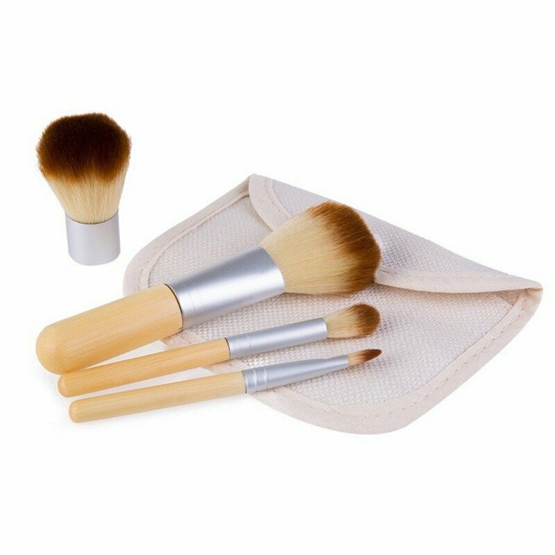 4 Piece Eco Bamboo Brush Set