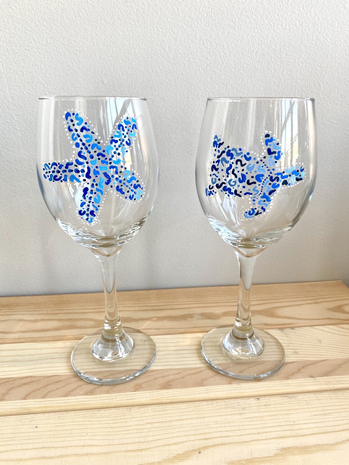 Set of 2 Wine Glasses to Paint