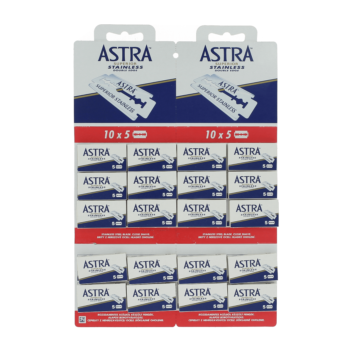 ASTRA RAZOR BLADES CARD 20 X 5