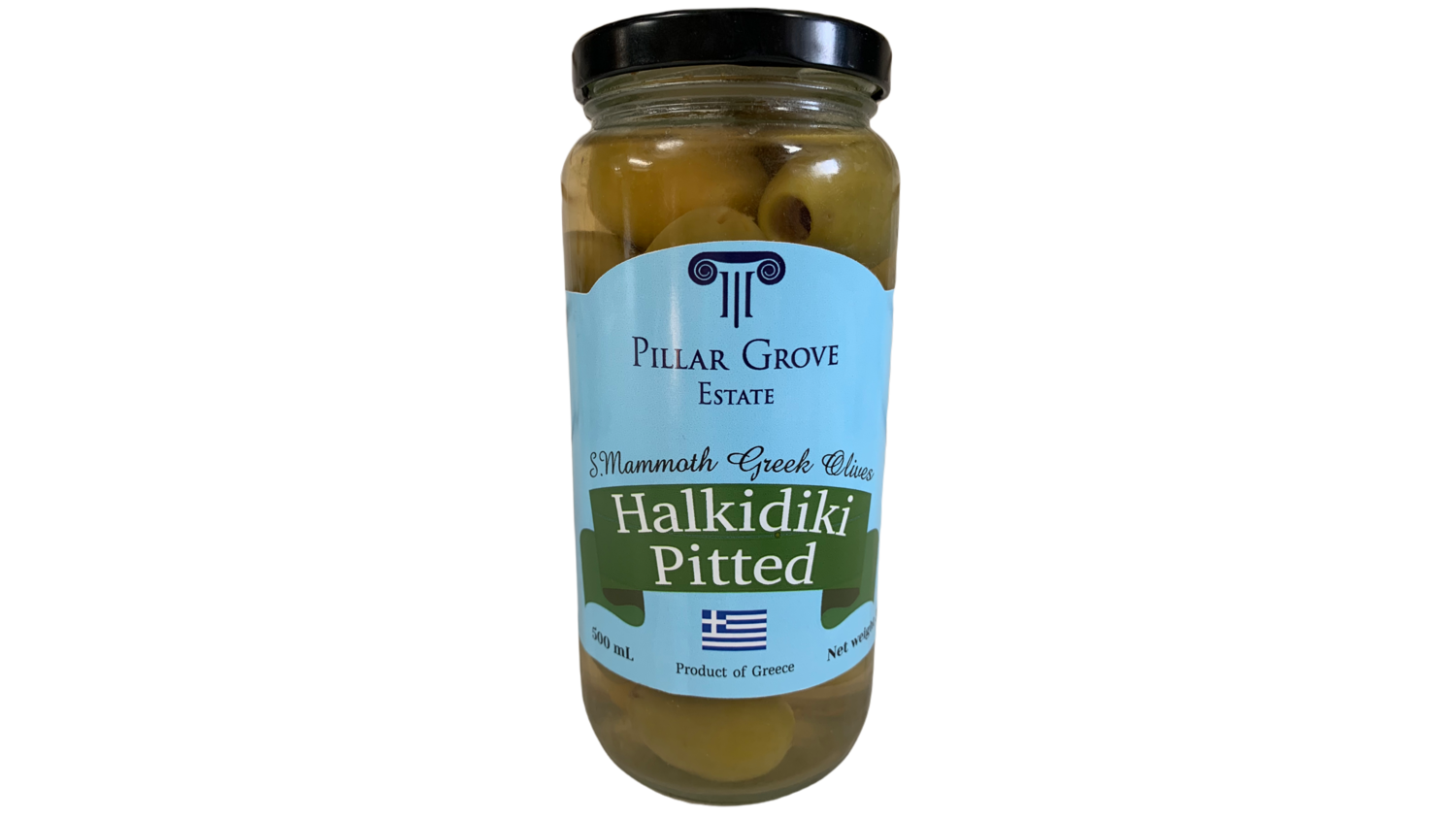 Haikidiki Mammoth Pitted Olives 500 ml Me Agapi Ltd. Store