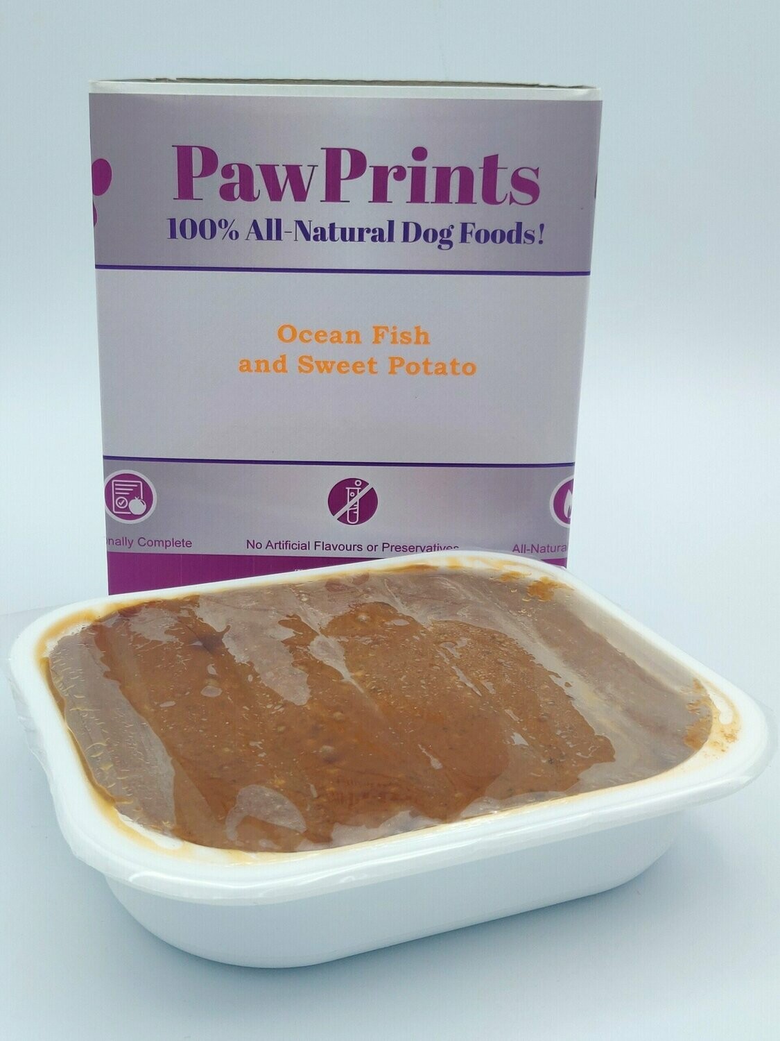 PawPrints Premium Grain Free Ocean Fish & Sweet Potato Wet Dog Food