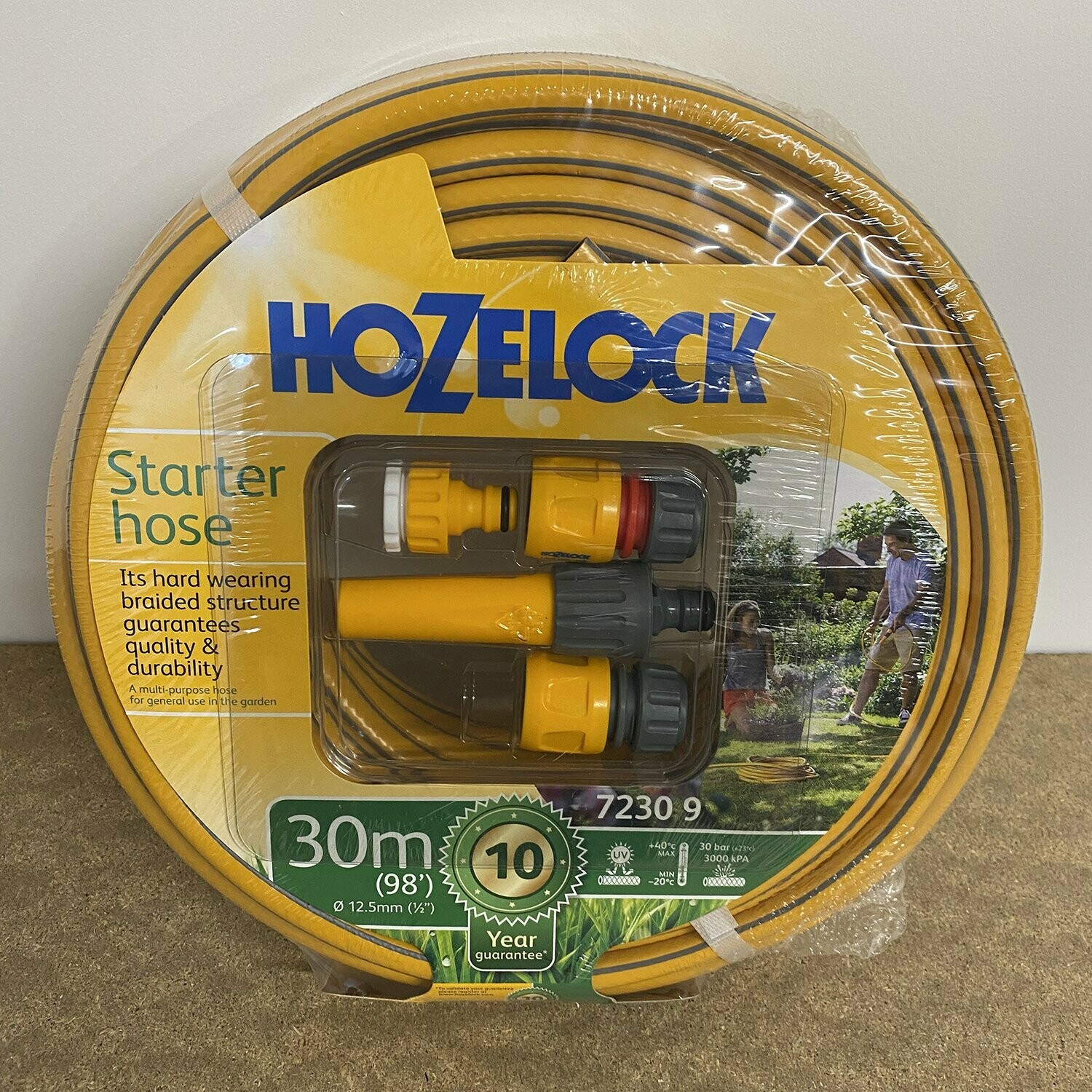 HOZELOCK 7230 Starter Hose 30m with nozzle and connectors
