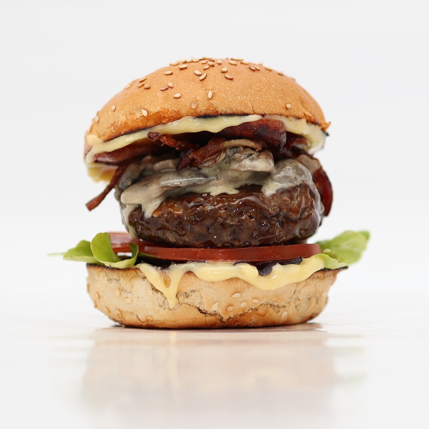 TRUFFLE MUSHROOM & BACON BURGER MELKBOSSTRAND