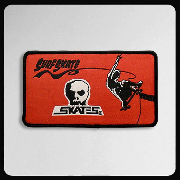 Skull skates surf skate patch