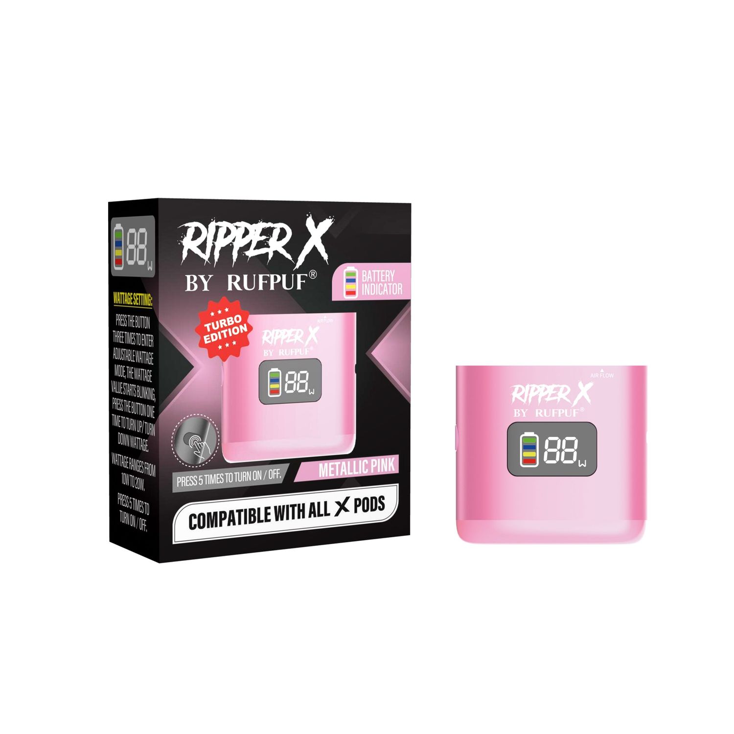 RIPPER X BATTERY 1000MAH - PINK