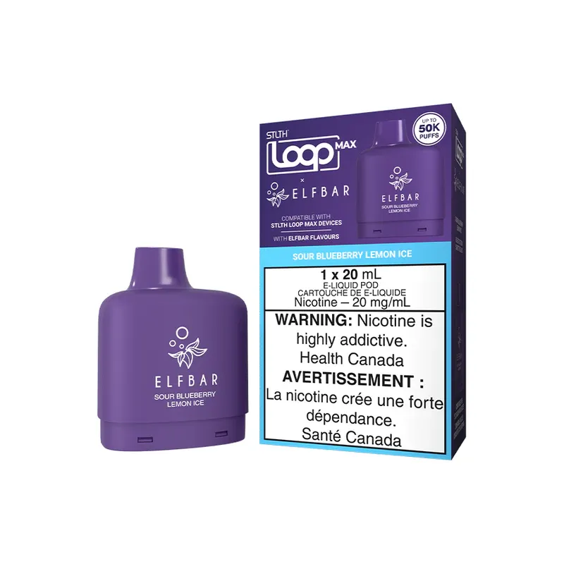 STLTH LOOP MAX / ELFBAR - SOUR BLUEBERRY LEMON ICE