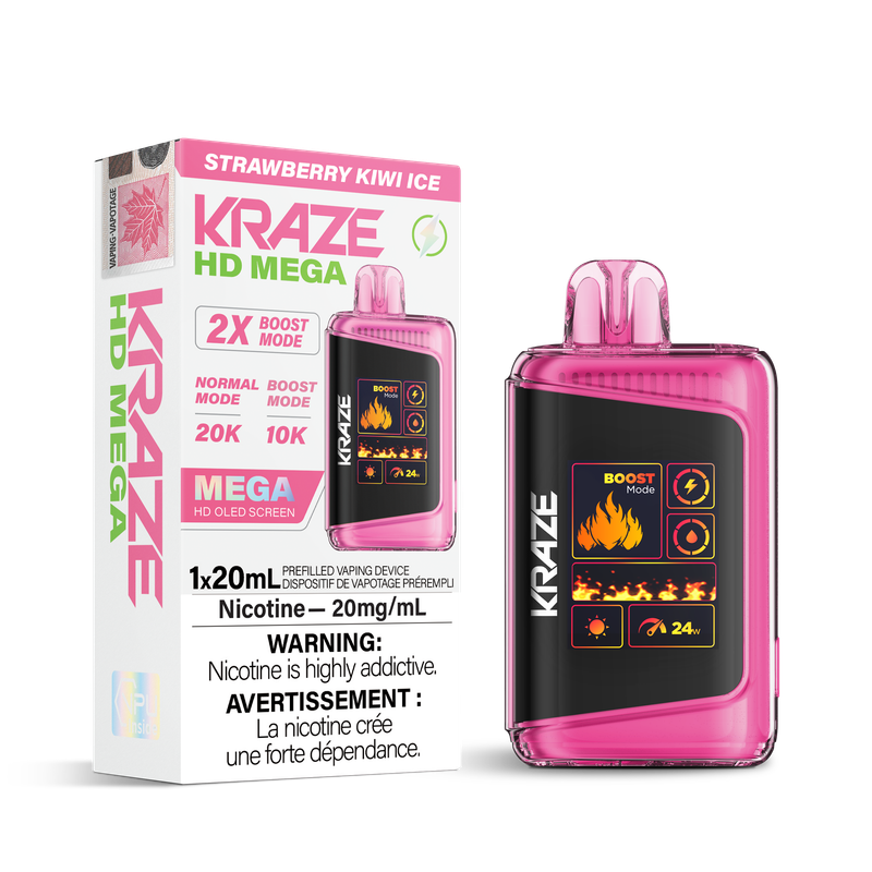 KRAZE HD MEGA – STRAWBERRY KIWI ICE