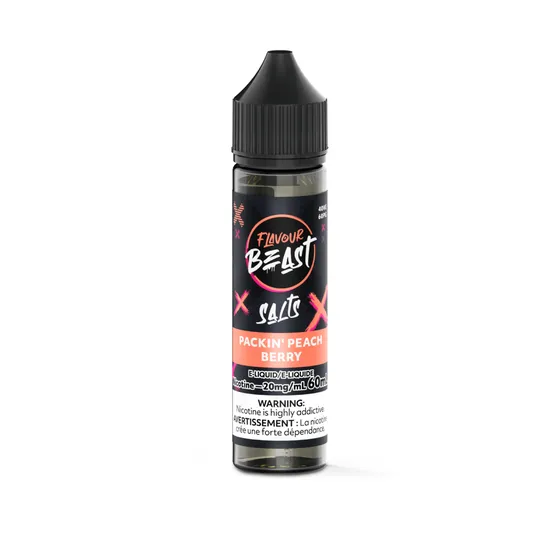 FLAVOUR BEAST EJUICE -  PACKIN PEACH BERRY 60ML 20MG