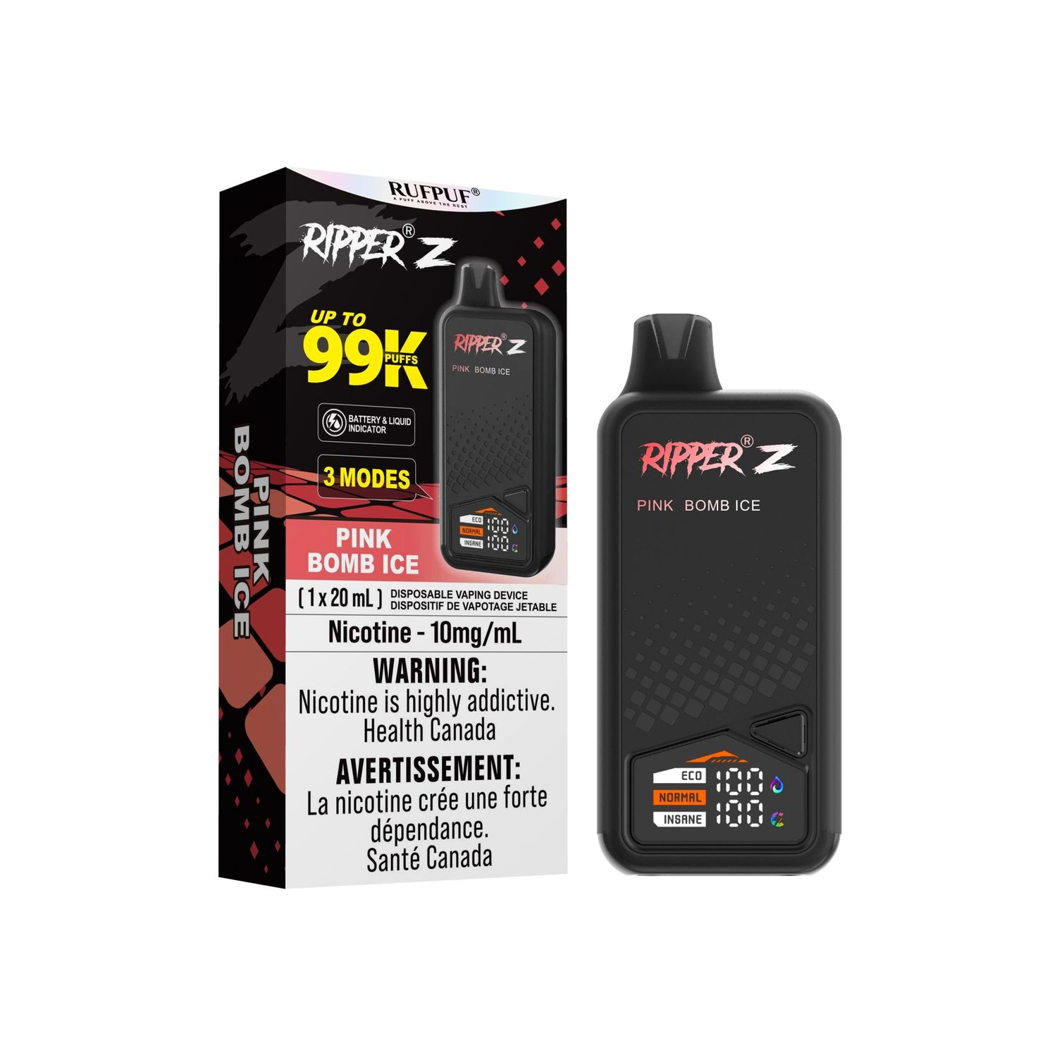 RIPPER Z - PINK BOMB ICE 10MG