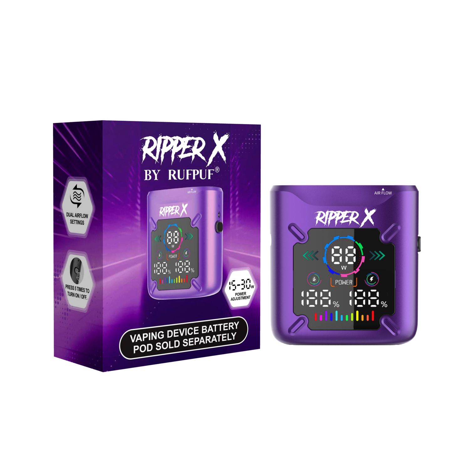 RIPPER X BATTERY 1000MAH -  PURPLE