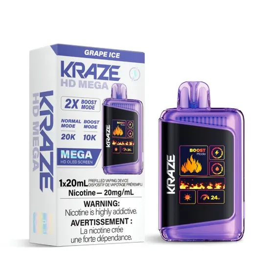 KRAZE HD MEGA - GRAPE ICE