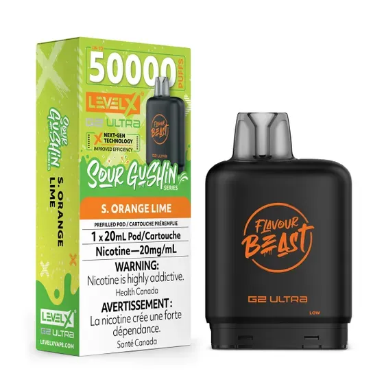 LEVEL X G2 ULTRA POD - SOUR GUSHIN - S. ORANGE LIME