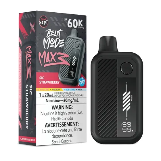 FLAVOUR BEAST- BEAST MODE MAX 3- SIC STRAWBERRY