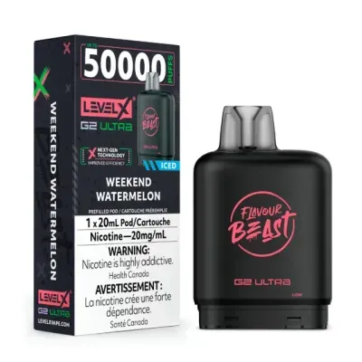 LEVEL X G2 ULTRA POD - WEEKEND WATERMELON 0MG 20ML