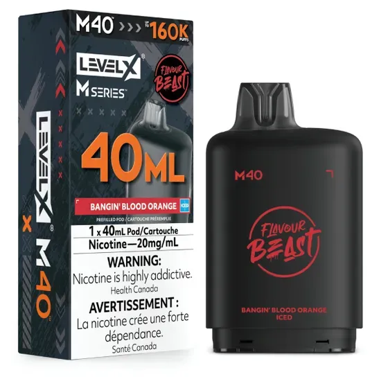 FLAVOUR BEAST LEVEL X M 40ML - BANGING BLOOD ORANGE