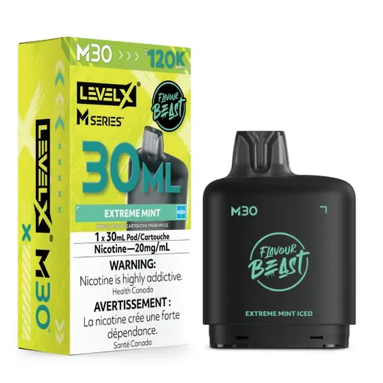 FLAVOUR BEAST LEVEL X M 30ML - EXTREME MINT 