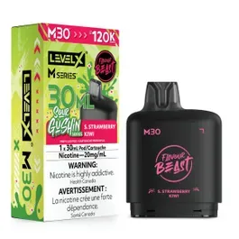 FLAVOUR BEAST LEVEL X M 30ML - SOUR GUSHIN STRAWBERRY KIWI
