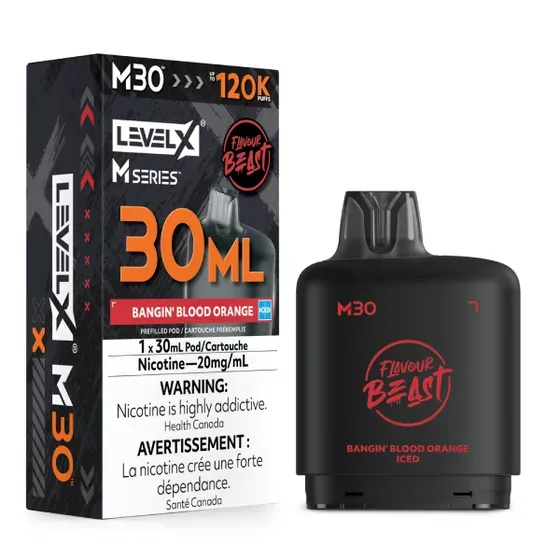 FLAVOUR BEAST LEVEL X M 30ML - BANGIN BLOOD ORANGE
