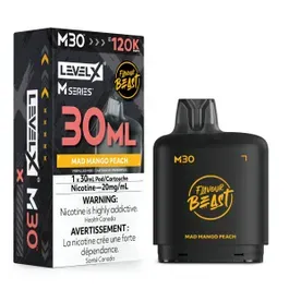 FLAVOUR BEAST LEVEL X M 30ML - MAD MANGO PEACH
