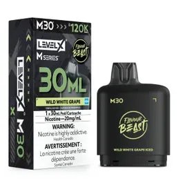 FLAVOUR BEAST LEVEL X M 30ML - WILD WHITE GRAPE ICED