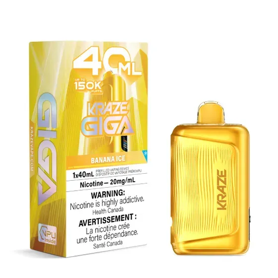 KRAZE GIGA 40ML - BANANA ICE