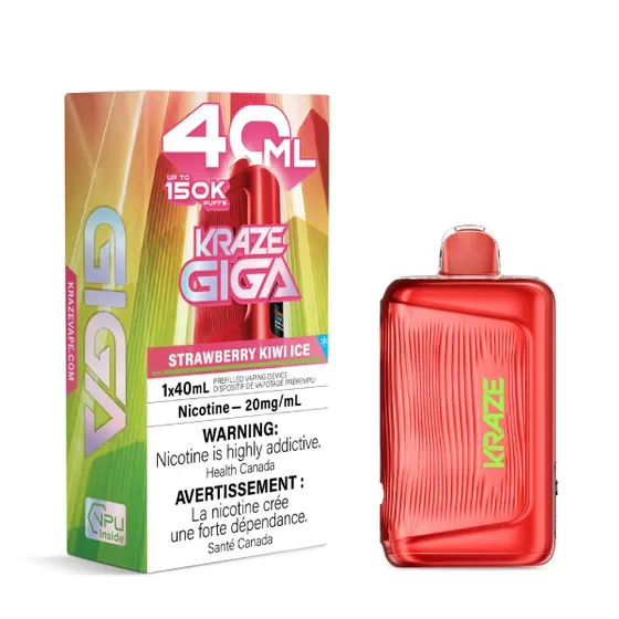 KRAZE GIGA 40ML - STRAWBERRY KIWI ICE