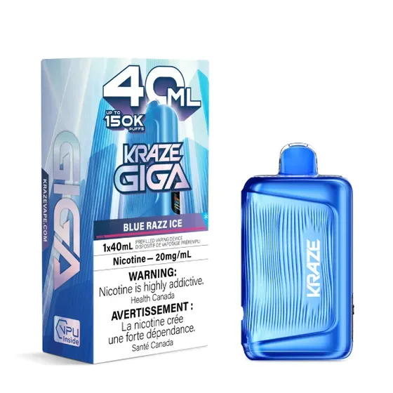 KRAZE GIGA 40ML -BLUE RAZZ ICE