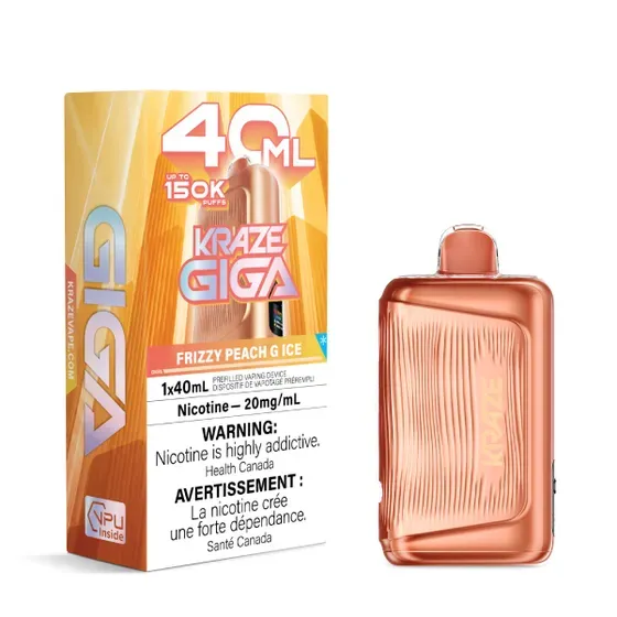 KRAZE GIGA 40ML - FRIZZY PEACH G ICE