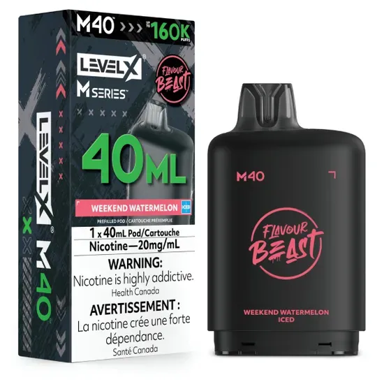 FLAVOUR BEAST LEVEL X M 40ML - WEEKEND WATERMELON