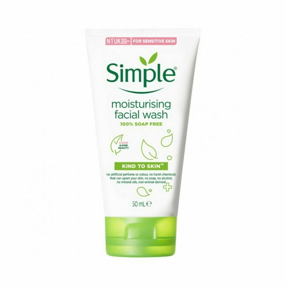 Simple Moisturising Facial wash 50ml (UK)