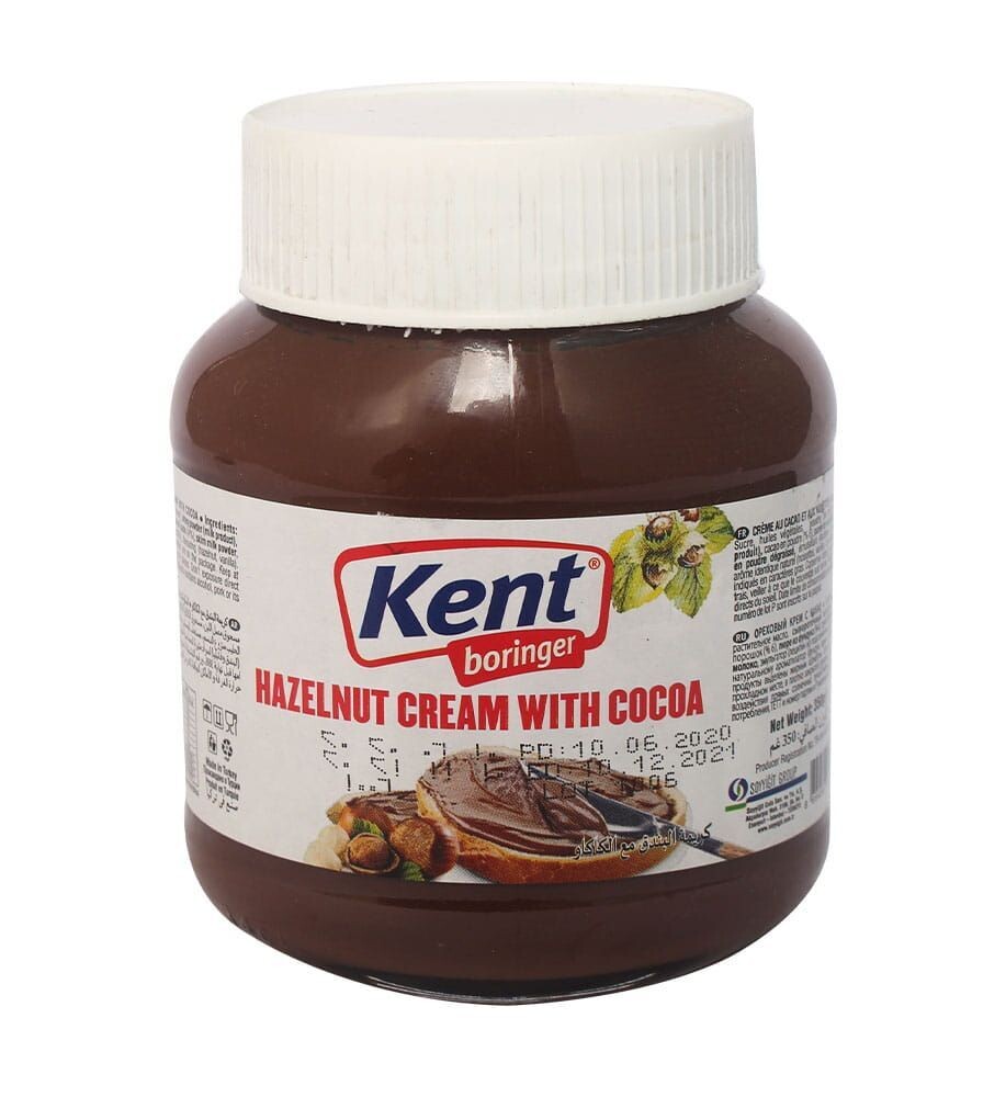 Kent Boringer Hazelnut Cream with Cocoa350gm