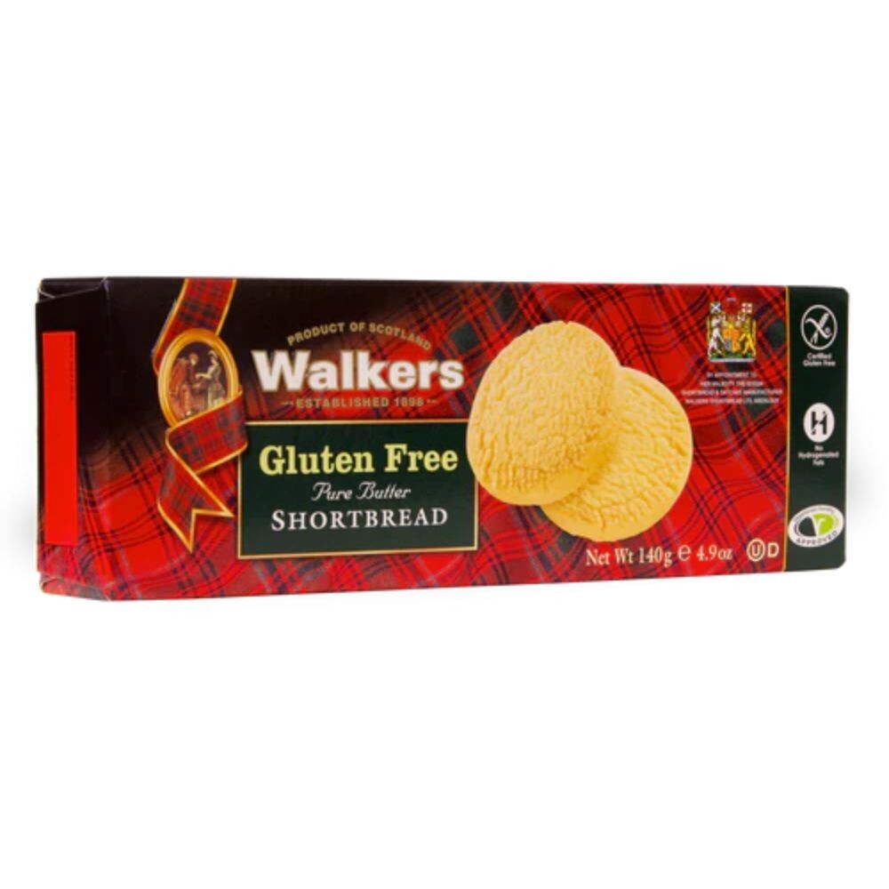 WALKERS PURE BUTTER SHORTBREAD GLUTEN FREE 140G