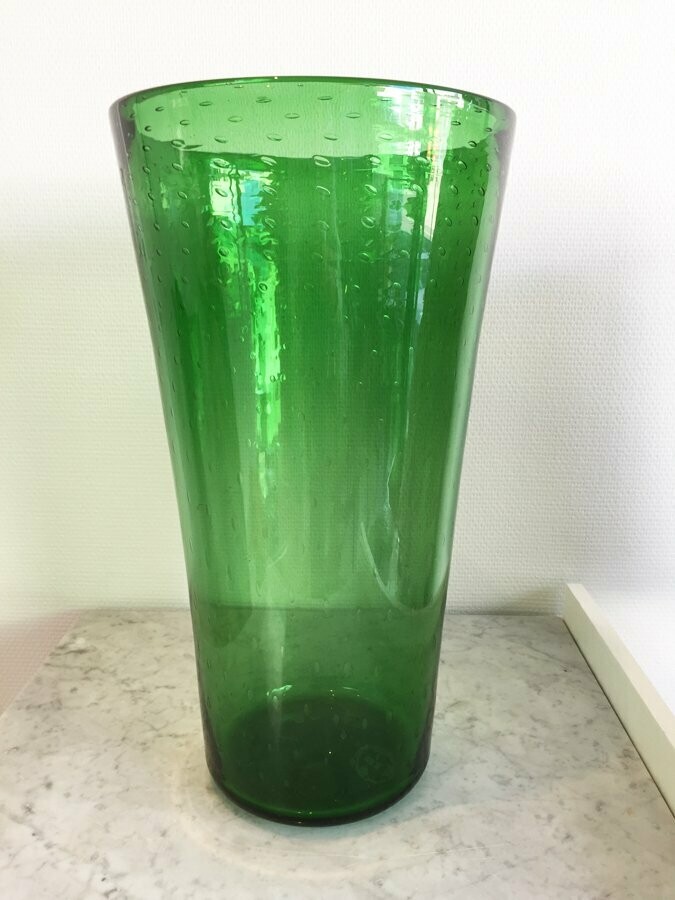 Vase XXL en verre bullé, 1970