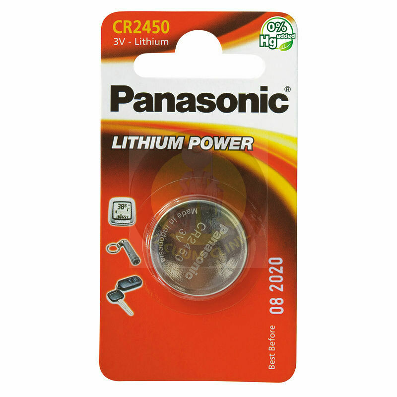 PANASONIC CR2450 CD1 LITHIUM BATTERY (COUNTER) JEGJX049