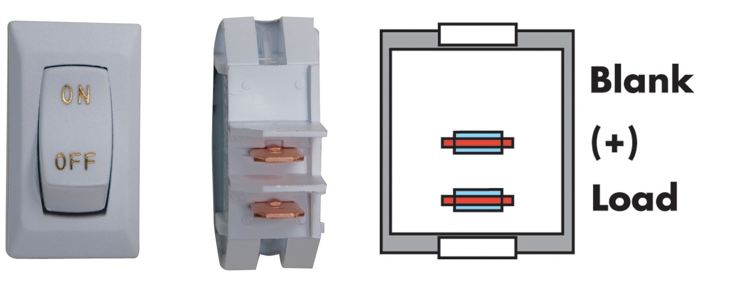 Labeled On/Off Switch - White 3/bag :: Product Catalog :: Diamond Group