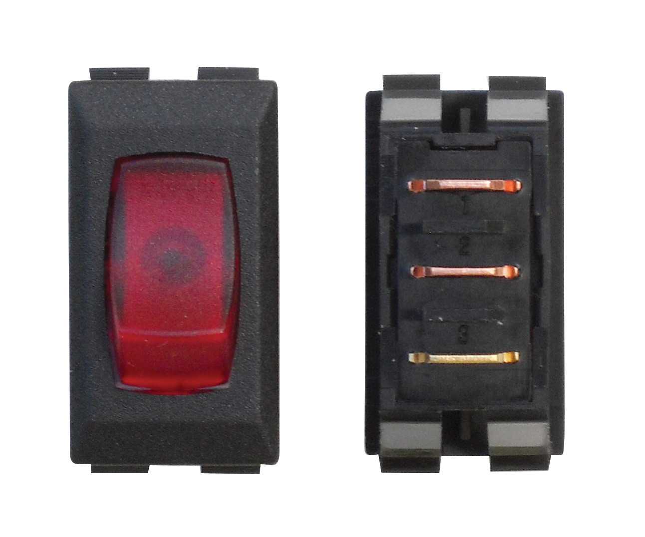 Illuminated On/Off 110V Switch - Red/Black 1/card :: Product Catalog ...