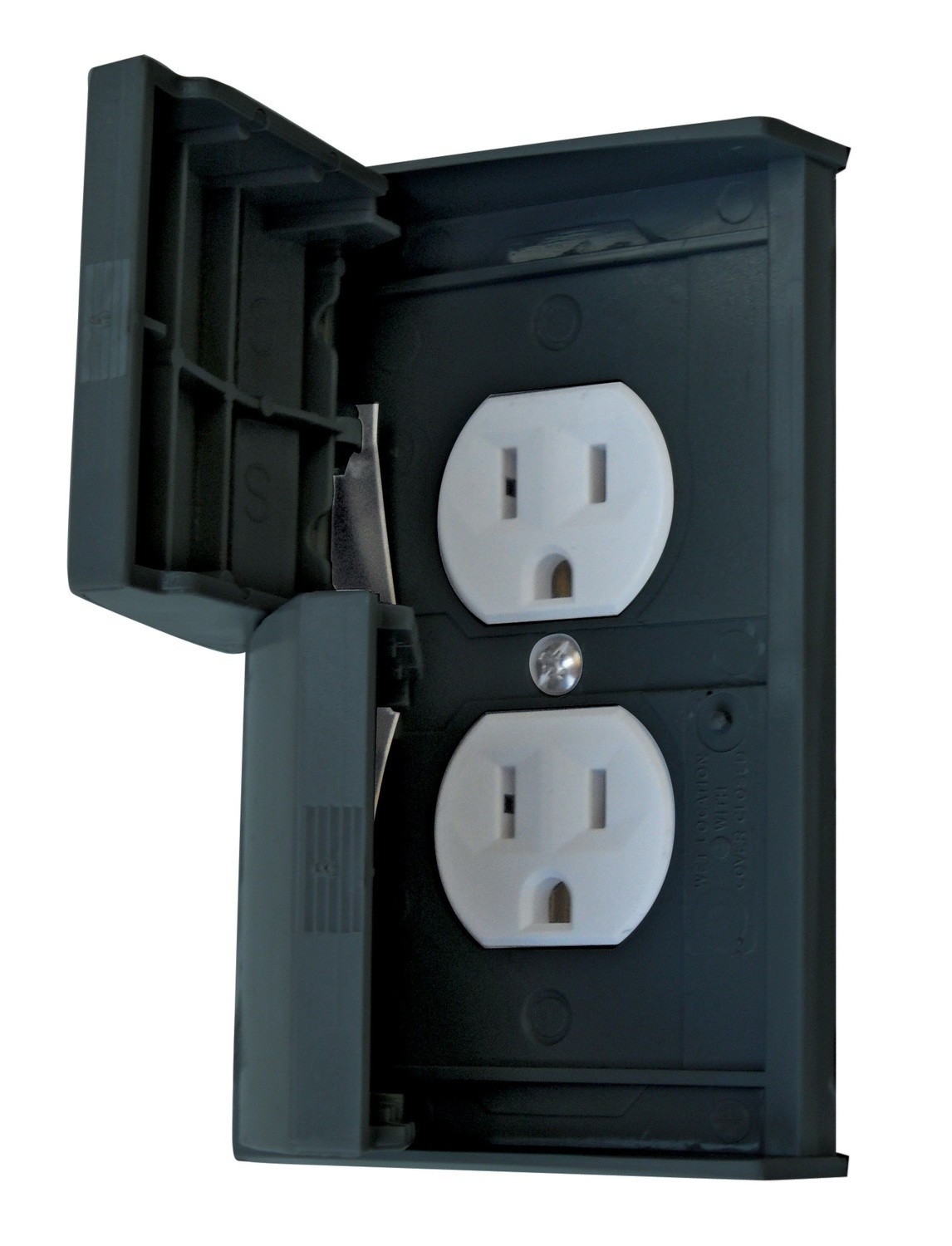 Weatherproof Standard Cover with Receptacle Black Product Catalog