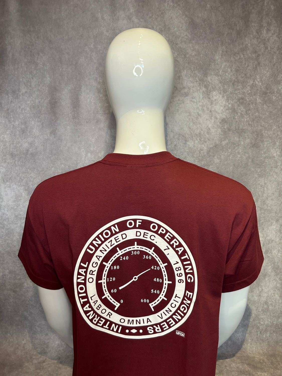 Graphic T- One Screen Print -Maroon
