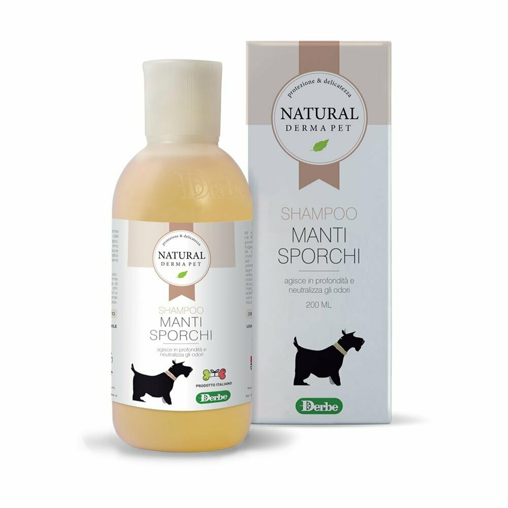 Natural Derma Pet Shampoo Manti Sporchi