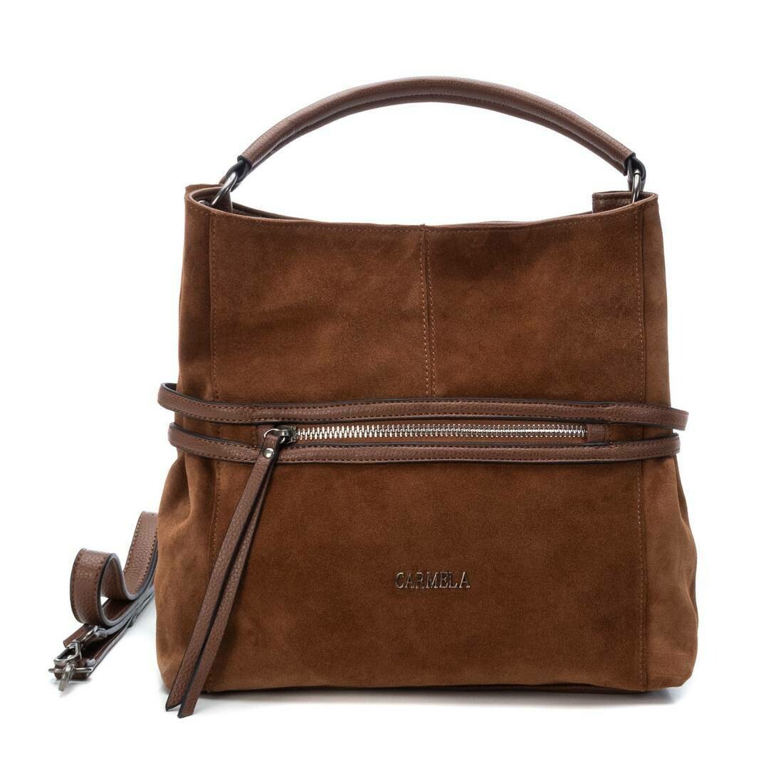 bolso camel mujer