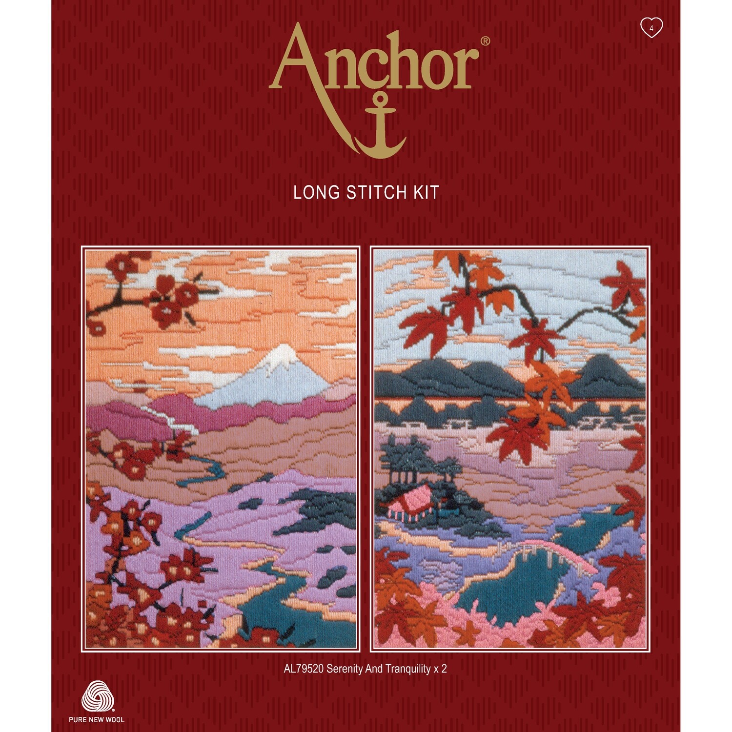 Anchor Long Stitch Kit Serenity & Tranquility Set 2