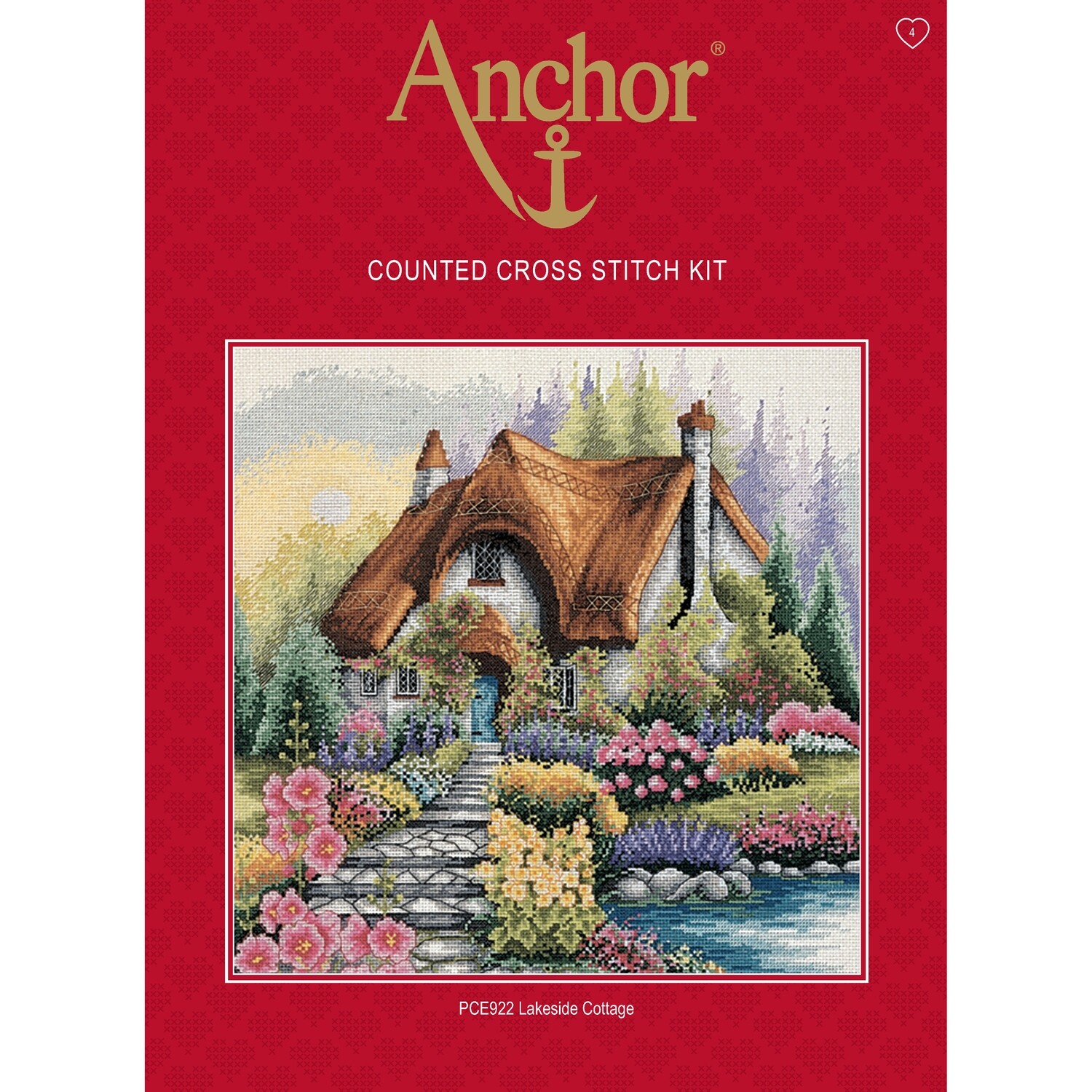 Anchor Cross Stitch Kit Lakeside Cottage