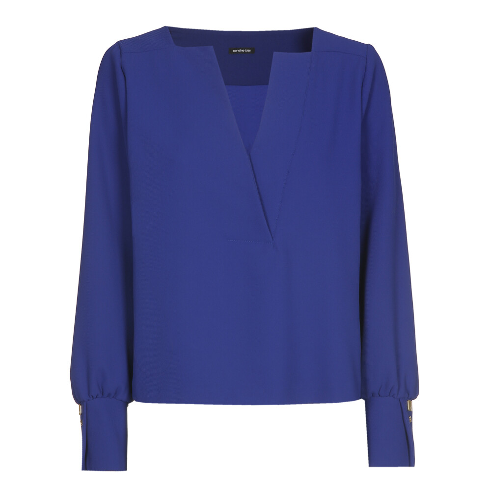 Blouses lange mouw blauw Caroline Biss