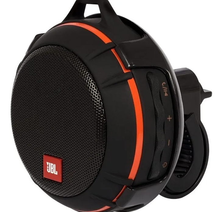 Parlante JBL Wind Bike Mount Bluetooth Negro Naranja